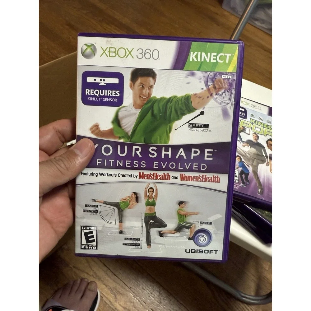 Lot Of 4 360 Kinect Games , Kinect Adventures, Dance Central, Kinect Sports ,etc